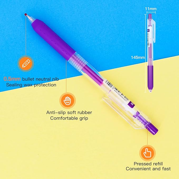 0.5mm Bible Journal Pens No Bleed Through, 8 Color Fine Tip Markers for Bible Study, Bullet Journaling, Drawing,Quick Dry School Supplies (8 retro colors)