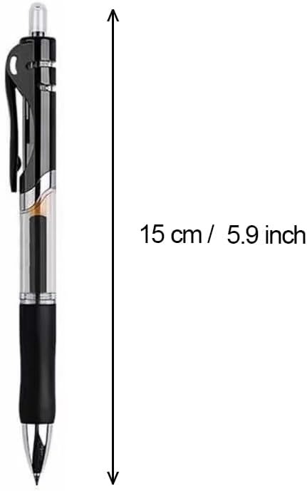 30PCS Retractable Gel Pens for Journaling, 0.5mm Ink Pens for School Office Suppliers, Fine Point Smooth Writing Pens. (Red)