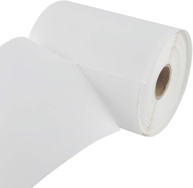 L LIKED 4000 Count 4" x 6" Direct Blank Thermal Shipping Labels with 250 Labels/Roll - Compatible with Zebra 2844 ZP-450 ZP-500 ZP-505 (16 Rolls)