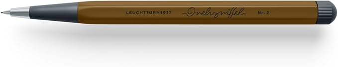 LEUCHTTURM1917 Spice Brown 372224 Pencil with Twist Mechanism Aluminium Steel Design Award-winning Pencil No. 2
