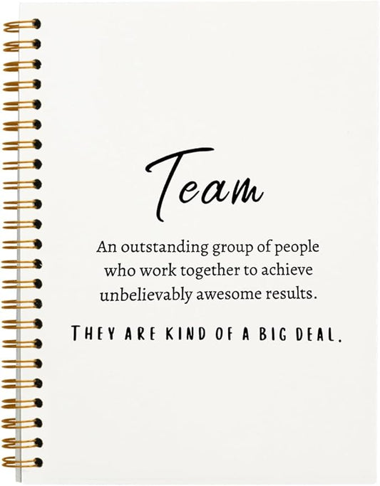 Meeting Notebook for Work, Employee Appreciation Gifts, Team Gifts for Employees, Journals for Writing, Thank You Gifts for Women Men Leader Boss Manager Mentor Coworkers, Dotted Notebook 5.5"x8.3"
