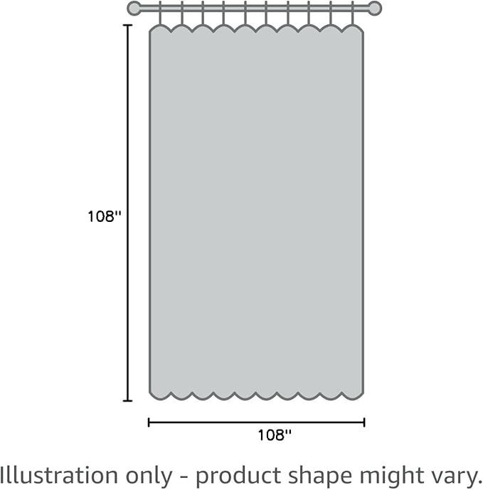 BONZER Room Divider Blackout Curtain Extra Wide Room Darkening Total Privacy Wall Noise Reducing for Living Room, 108L x 108W Inch (9L x 9W ft), 1 Panel, Cream