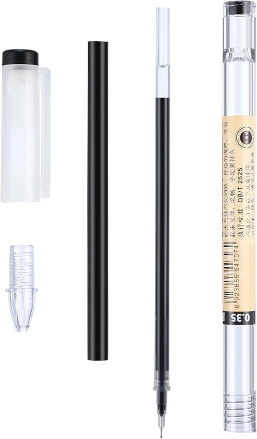 Gel Ink Pen Japanese Style Liquid Ink Rollerball Pens Quick Drying 0.35mm Ultra Fine Point Ballpoint Maker Pen Premium for Office School Stationery Supply,12 Pcs, 3 Color
