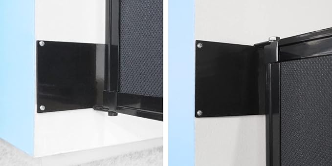 Wall-Mounted Sliding StraightWall Room Divider | Adjustable Widths | Locking Wheels | Room Separator | Up to 7'2" Wide x 6' Tall Caribbean Fabric Panels