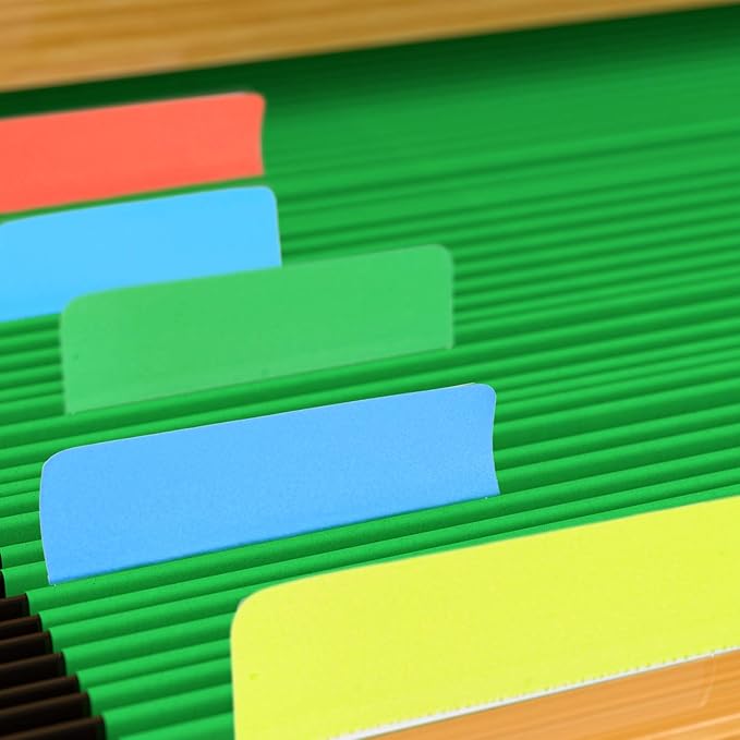 Jovitec 800 Pcs 40 Sets Sticky Tabs 2 Inch Colored Index Tabs Writable and Repositionable Labels for File Folders Books Reading Notes Classify File(Fresh Colors)