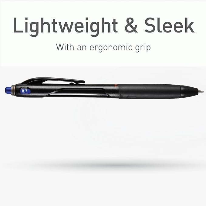 Pentonic BR-T Retractable Ballpoint Pens, 18 Count, Blue Ink, 0.7 mm Fine Point, Smooth Writing For Journaling, Office & School (PEN12125)
