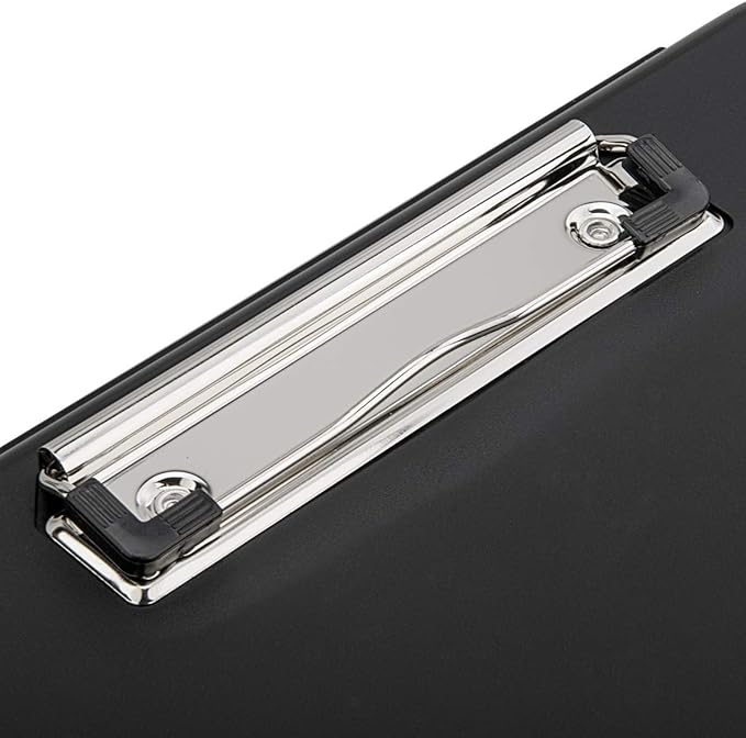 ZCZN Plastic A4 Form Storage Box Case, Clipboard Case, Suitable for School,Utility,Industrial Office, Medical Personnel,Black