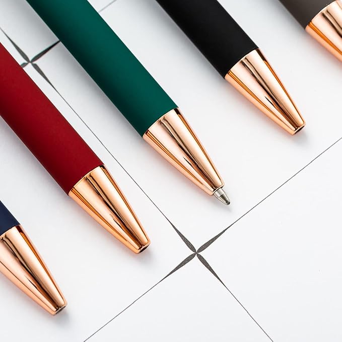 Custom Engraved Ballpoint Pens Bulk, Personalized with Name/Logo, Black or Blue Ink, Smooth Writing for Office, School, Business, Church, Reunion Grass 20 Pcs