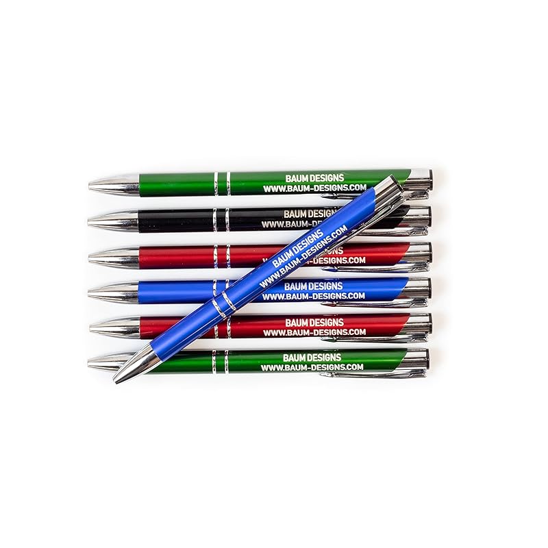 Bulk Personalized Pens Custom Engraved Ballpoint Pens (50 Pens, Purple)