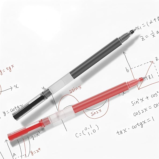 Gel Ink Pens, 0.5mm Fine Point Quick Dry Smooth Writing Pens High-End Series for Office School Supplies,Pack of 10,Black