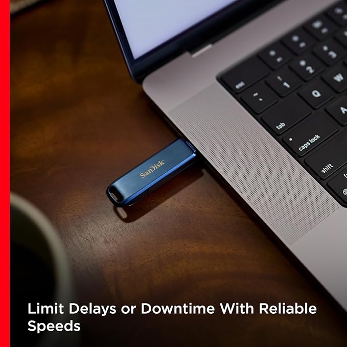 SanDisk 256GB Phone Drive for iPhone - Works with iPhone 15 and Newer (USB-C Connector) and iPhone 14 and Older (Lightning Connector), Metallic Sky - SDIXD0N-256G-GN6NE