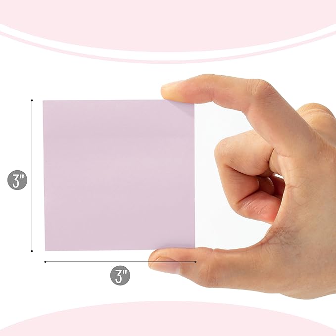 Mr. Pen- Colorful Sticky Notes, 3”x3”, 12 Pads, Mute Colors Sticky Notes Bulk, Sticky Note, Self-Stick Note Pads, Back to School Supplies