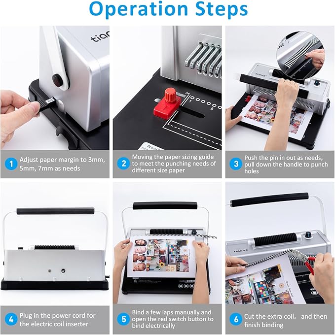 TIANSE Spiral Binding Machine
