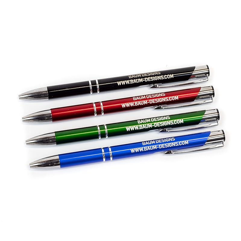 Bulk Personalized Pens Custom Engraved Ballpoint Pens (150 Pens, Blue)