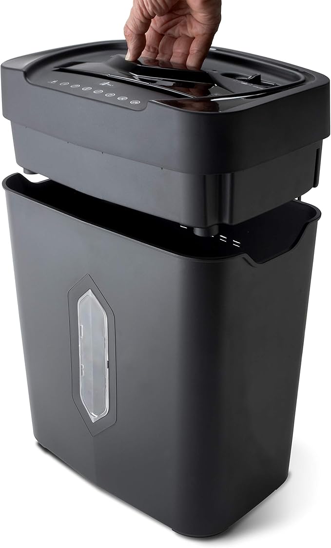 Aurora AU1010MA High-Security 10-Sheet Micro-Cut Paper, Credit Card Shredder, Large 5.2-Gals Basket with Easy Lifting Handle