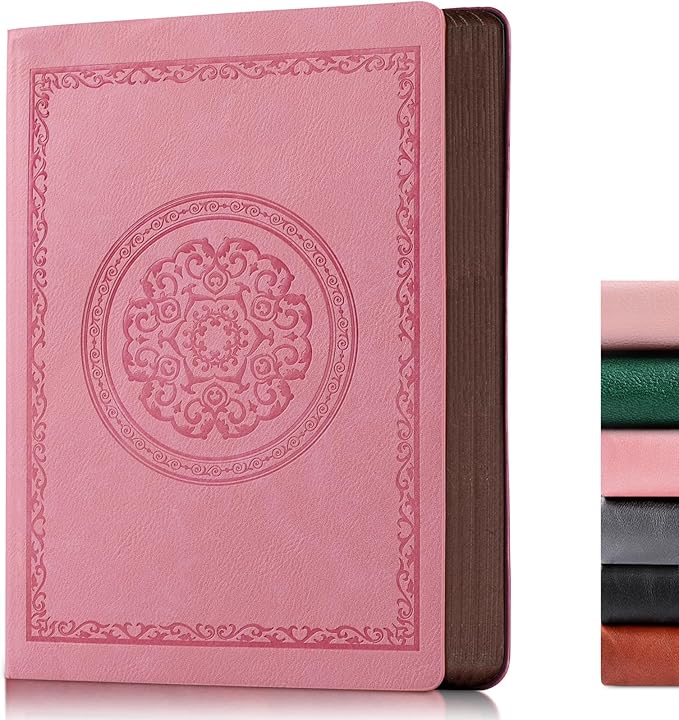 2025 Leather Vintage Journal Notebook,300 Pages,Leather Softcover Lined Journal Notebooks for Women Men,Notebook Journals for Writing Travel,Business,Office,8.5'' X 11.3''