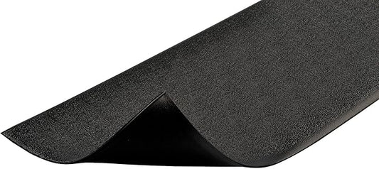 Notrax 411 Sof-Tred™ 3' x 60' x 3/8" Anti Fatigue Mat, Enhanced Slip Resistance with Beveled Edges and Pebbled Surface, Ideal for Industrial and Commercial Workplaces, Black, 411R0336BL