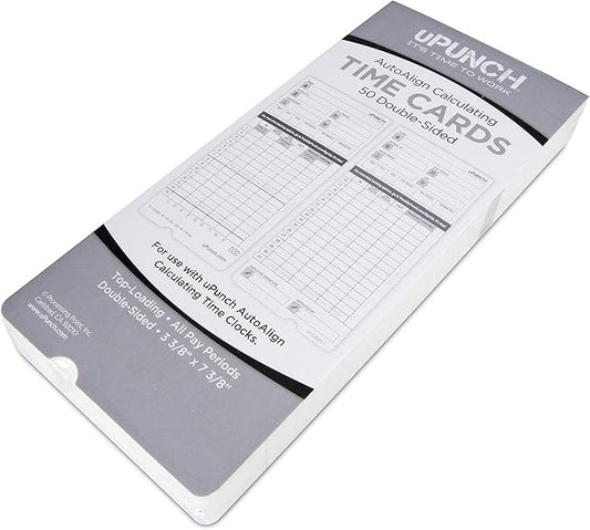 50 uPunch Time Cards for HN4000